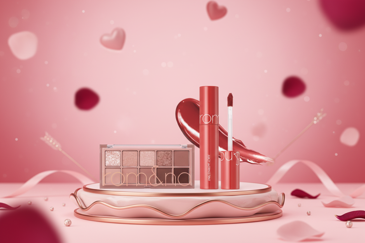 Rom&nd Augen- & Lippen-Set: Palette & Juicy Lasting Tint