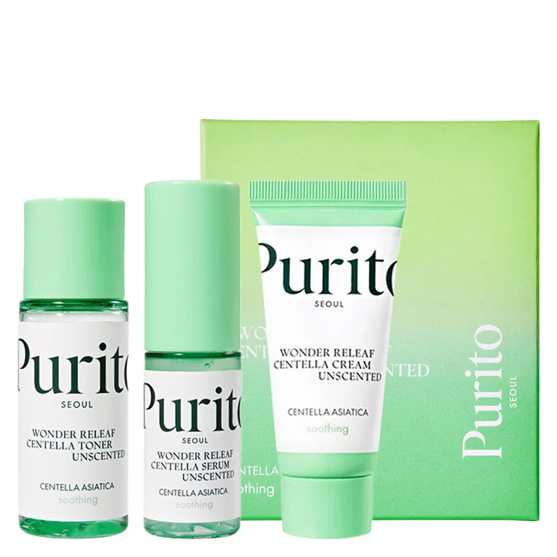 Purito – Wonder Releaf Centella Mini Kit Unscented