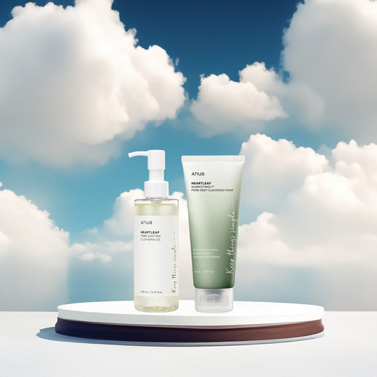 Anua Heartleaf Duo – Cleansing Oil & Foam Set