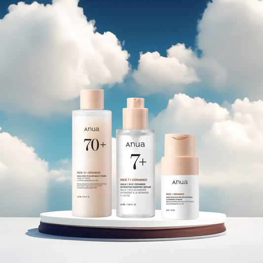 Anua Rice Glow Ritual – 3-Step Brightening & Barrier Set